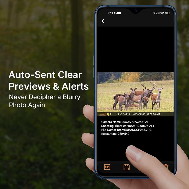 GardePro X20 Cellular Trail Camera, 1296P Video & 48MP Photo, Video Preview, No Glow IR, 110° Wide View, Verizon AT&T, Pre-Installed SIM Card, Shared Data Plan & Camera Sharing for Wildlife - Image 3